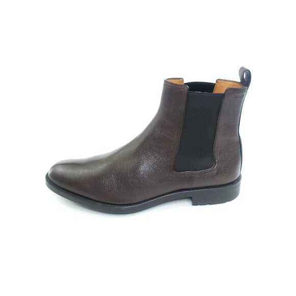 Bally Alan Chelsea Boots Goat Grained Brown Leather Mens US 8.5 $725 main image 4
